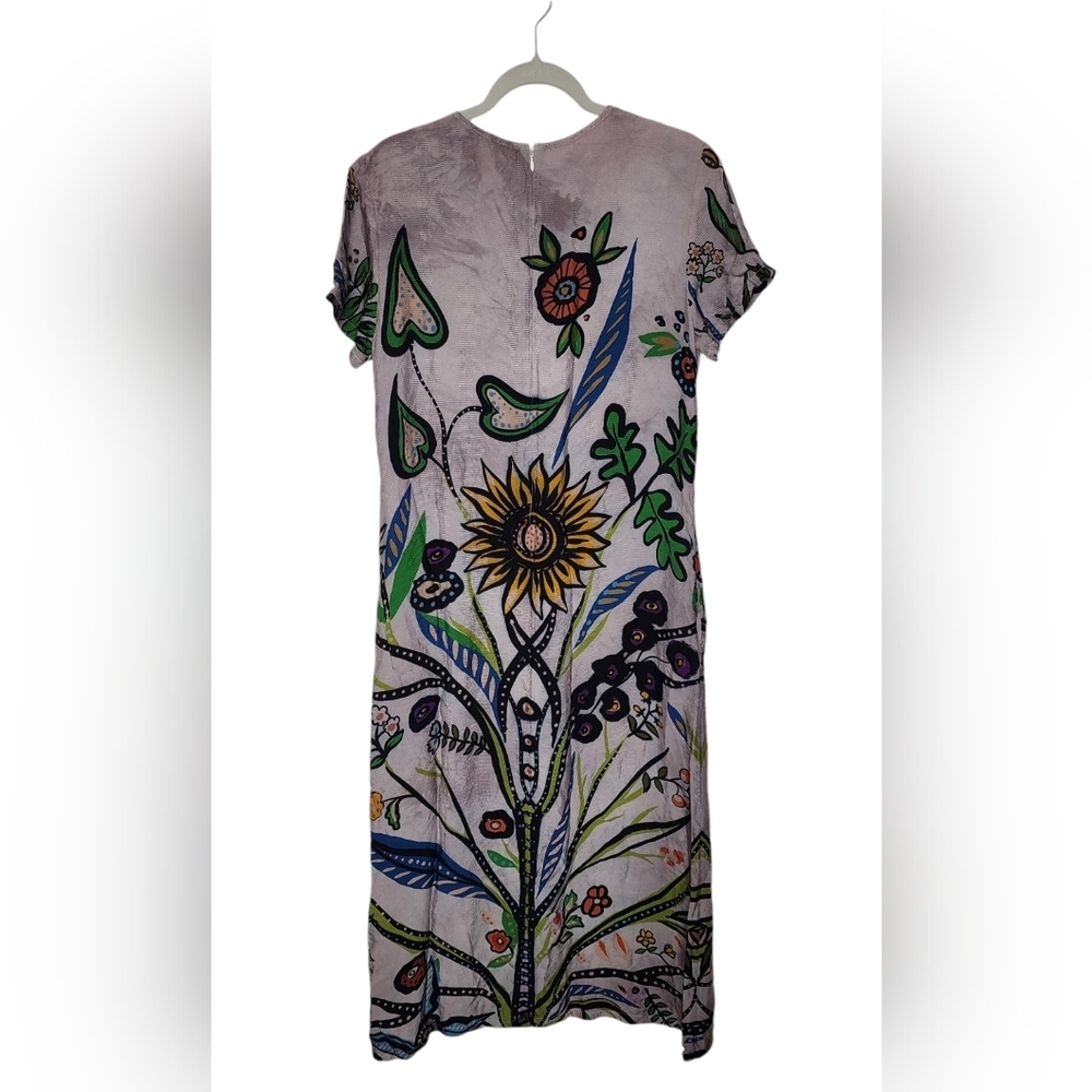 La DoubleJ Tree Of Life Swing Dress Pebbled Sable Runway Vouge Women’s Size XL - Picture 12 of 15